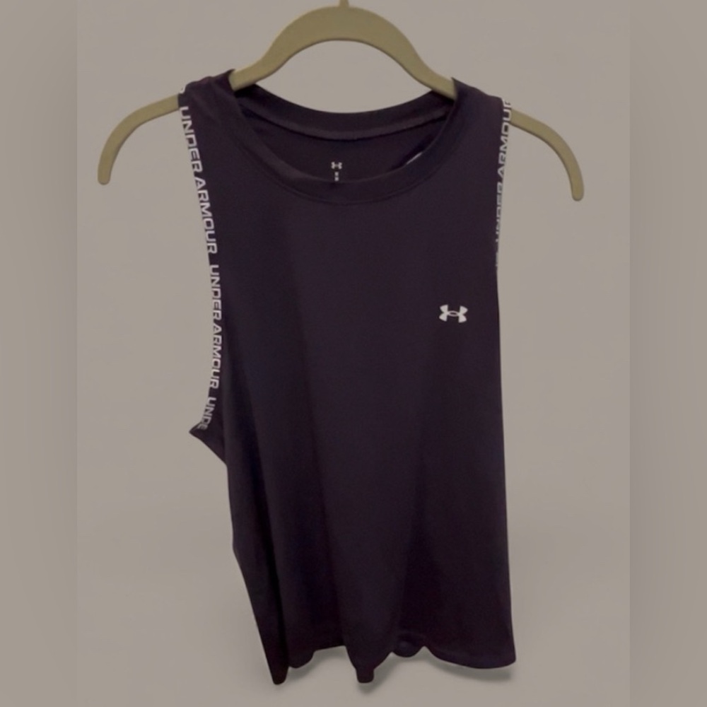 Under Armour Purple Crossback Workout Tank Top Women’s Medium - Picture 2 of 5